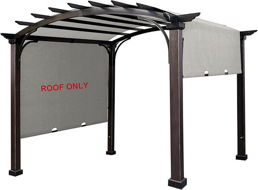 SCOCANOPY Replacement Sling Top for Rona Lowe's Allen + roth 10 ft x 10 ft Freestanding Pergola Sold at Lowe's, L-PG152PST-B (Size: 200" (L) x 103" (W)),Gray