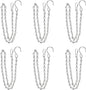 YINGFENG 6 Pack 19.7 Inch Silver Hanging Chain for Hanging Bird Feeders, Bird Houses, Planters, Baskets, Birdbaths, Lanterns, Wind Chimes, Billboards, Signs and Ornaments