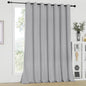 NICETOWN Sliding Glass Door Curtain - Blackout Room Darkening Door Vertical Blind for Dining Room/Bedroom with Grommet Top (Silver Grey, W100 x L95, 1 Panel)