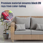 Cushion Covers, 8 Pack, Stretch Fit Air-Grey Patio Slipcovers