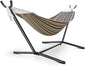 Hammock with Stand for Outside, 600lbs Portable Hammock with Steel Frame for 2-Person Outside Patio, Heavy Duty, Easy Assembly