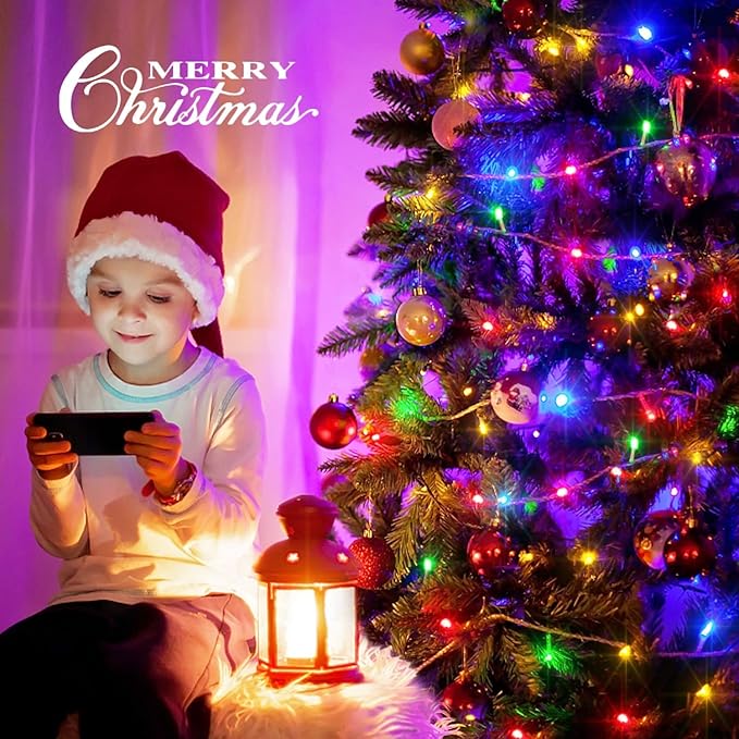 String Lights 163 ft Multicolor 500 LED, 8 Modes and Timer