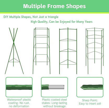 Riare 4 Pack 4 FT Tomato Cages for Garden- 48inches Heavy Duty Tomato Stakes and Supports, Adjustable Tall Tomato Plant Support Trellis for Pots, Raised Garden Bed, Climbing Vegetables Plants