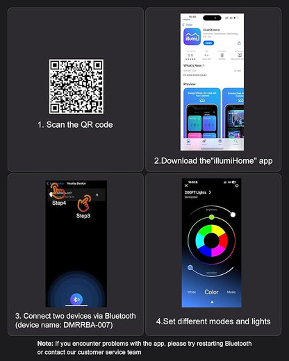 Fussion Permanent Outdoor Lights for House, 100ft RGB Halloween House Lights Outdoor with APP Remote Control, IP67 Waterproof Smart Eternity Eaves Lighting for Christmas, Holiday, Party, Daily