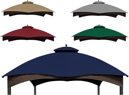SCOCANOPY Ripstop Replacement Top for Lowe's Allen Roth 10X12 Gazebo Model #GF-12S004B-1/ GF-12S004BTO/TPGAZ17-002C，(Navy Blue)