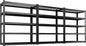 Set of 3 Garage Shelving-3000 lbs 5 Tier Storage Shelves,Adjustable Heavy Duty Metal Shelving Unit and Storage Large Wire Rack,Utility Steel Shelf for Warehouse Industrial Pantry Basement -78"x46"x20"
