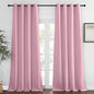 NICETOWN Bedroom Curtain Room Darkening Drapery 102 inches Length - Home Fashion Thermal Insulated Grommet Room Darkening Curtain for Living Room (Rouge Pink, 1 Panel, 52 x 102 inches)