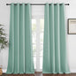 NICETOWN Blackout Window Curtain 90 inch Length - Room Darkening Thermal Insulated Grommet Large Window Treatment Light Blocking for Bedroom/Doorway (Aqua Blue, 1 Panel, W52 x L90)