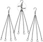 Heybe Swivel Hanging Basket Chains 23 Inches 4 Leads Hanging Chains Flower Pot Hanger Replacement Plant Hangers for Planters and Lanterns, Pack of 3 (4 Legs-Swivel)