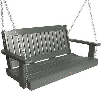 highwood Lehigh Porch Swing, 4 Feet, Coastal Teak