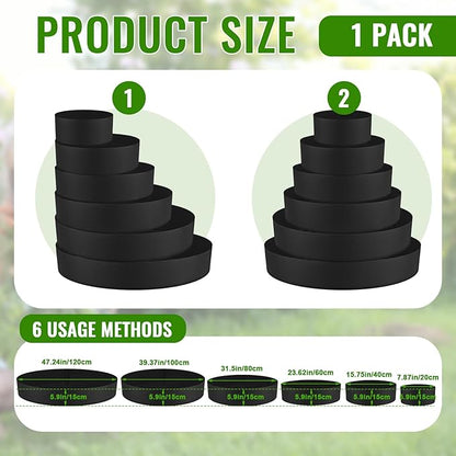 6 Tiered Strawberry Planter for Outdoor Plants, 47 Inch Heavy Duty Strawberry Tower Planter Grow Bags, Breathable Non Woven Fabric Raised Garden Bed for Vegetables Flower Herbs Gardening