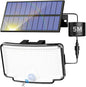 Peasur Solar Motion Lights Outdoor, 318 LED Solar Security Light with 3 Modes, IP65 Waterproof Powered Flood Lights for Outside Garden Patio Garage Yard Backyard
