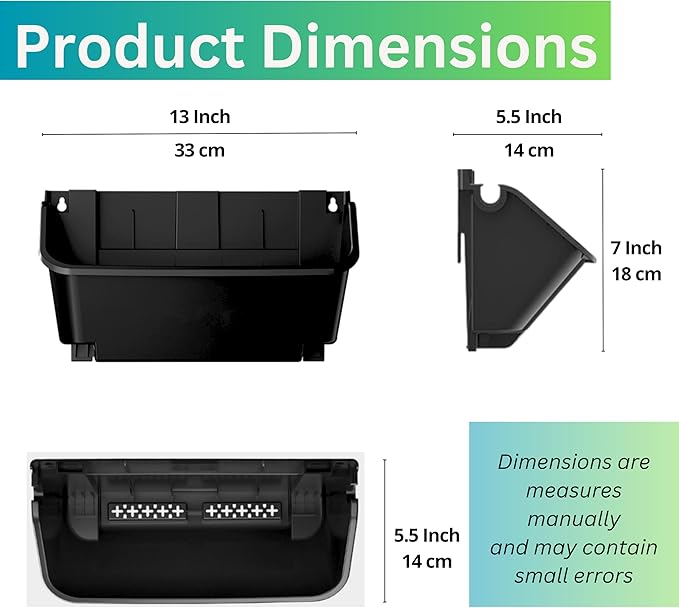 Maxona Black Color Vertical Garden Planter - 16 Pack, 13 inch Wall Mounted Planter for Patio Outdoor Decor, Home Plastic Pot Balcony Plant Vegetable Fruit Herb Hanging Pocket Holder Flowerpot