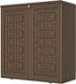 Storage Box Outdoor Caninet,Resin Indoor Storage Box Waterproof Outdoor Storage Cabinets for Patio/Garden/Backyard, Size 34.3''L*15''W*36.2''H(Brown)