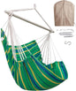 Miztli Hammock Chair with Hanging Chair Cover – Max 500 Lbs, Steel Spreader Bar with Anti-Slip Rings, Comfortable Indoor & Outdoor Hanging Chair – Includes Protective Waterproof Cover (57x45.5 in)