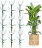 9 Pack Plant Support Stakes & Plant Cage Support Rings, Plant Stakes for Indoor Plants, Stackable Garden Flower Support for Potted Plants, Succulents, Aloe, Small Plants