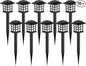 GIGALUMI Solar Outdoor Lights，10 Pack LED Solar Lights Outdoor Waterproof, Solar Walkway Lights Maintain 10 Hours of Lighting for Your Garden, Landscape, Path, Yard, Patio, Driveway