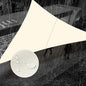 SUNNY GUARD Waterproof Sun Shade Sail 16'x16'x16' Cream Triangle UV Block Sunshade for Backyard Yard Deck Patio Garden Outdoor Activities and Facility(Customized)