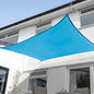 KANAGAWA 10'X12' Turquoise Mix Custom Size Sun Shade Sail Rectangle UV Block Canopy Cover for Patio Backyard Lawn Garden Outdoor (Customized Available)