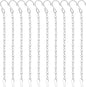 YINGFENG 10 Pack 9.5 Inch Silver Hanging Chains for Hanging Bird Feeders, Bird Houses, Planters, Baskets, Birdbaths, Lanterns, Wind Chimes, Billboards, Signs and Ornaments