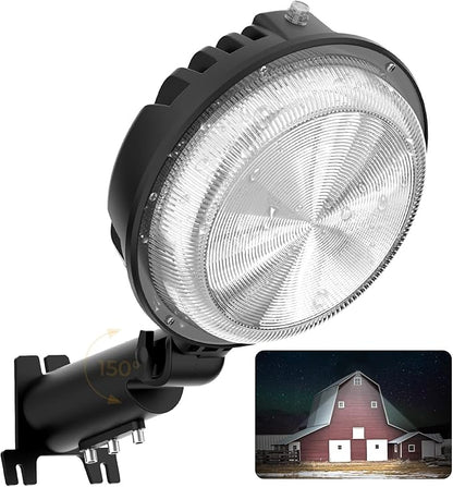 LED Barn Light, 150W 20000LM Yard Area Lights Dusk to Dawn Outdoor Lighting with Upgraded Photocell 6500K Adjustable Angle Daylight IP66 Waterproof Street Lights for Security/Farmhouse/Garage