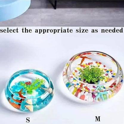 Glass Lotus Bowl Planter, Lotus Flower Bowl, Lotus Bowls for Planting in Water Indoors,Suitable for Succulent Plants and Aquatic Plant Bonsai Arrangements (S)
