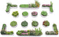 A ANLEOLIFE Set of 14, 18 Inch Tall Raised Garden Beds Kit, Heart-Shaped, Large Oval & Round Metal Planters – Ideal for Backyard Vegetables Flowers Herbs, Antique White