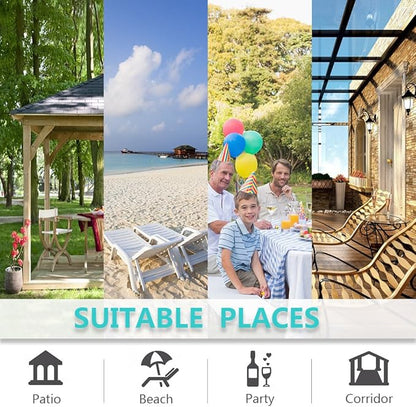 RYB HOME Outdoor Curtains for Patio Waterproof Block Sunlight Thermal Insulated Privacy Assured Thick Outside Curtains for Pergola, Cabana, Gazebo, W52 x L72, Sage Green, 1 Panel