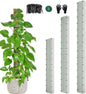 60"/40"/24" Metal Moss Pole, D Shape Sphagnum Moss Pole, Moss Poles for Climbing Plants, Monstera, Indoor Climbing Plants (1 Each of 60" 40" 24")