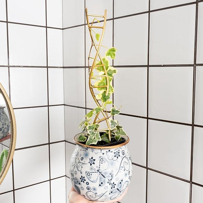 Indoor Plant Trellis for Potted Plants - Durable Metal Climbing Trellis with Unique DNA Spiral Design for Vining Plants, Easy Installation for Indoor & Outdoor Use