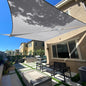 SUNLAX Sun Shade Sail 10' x 12' x 15.6' Silver Rectangle Canopy Sail Shade Cover UV Block Permeable Sunshade Outdoor for Patio Backyard Deck Pergola (We Make Custom Size)