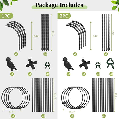 Obelisk Trellis for Climbing Plants Outdoor, 6.2 FT Plant Support for Tomato, Rose, Flowers, Grape, Pea, Cucumber, Rustproof Plastic Coated Metal Plant Tower for Potted Plants - 1PC Garden Trellis