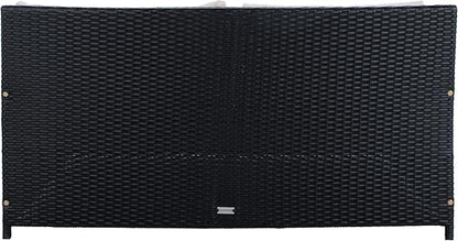 Safavieh PAT7500A Outdoor Collection Cadeo Black and White Cushion Daybed