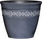 Classic Home and Garden Corinthian Resin Planter Pot - Outdoor & Indoor Plant Pot - Round Planter for Plants & Flowers (8" Storm Gray, Pack of 1)