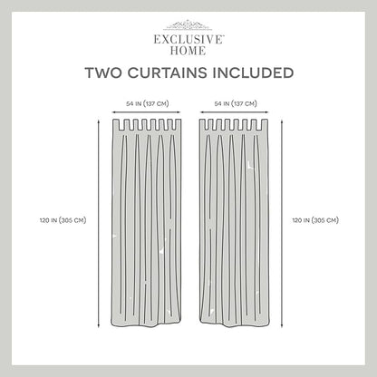 Exclusive Home Cabana Solid Indoor/Outdoor Light Filtering Hook-and-Loop Tab Top Curtain Panel Pair, 54"x120", Teal