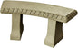 Emsco Group 2306-1AZ Garden Bench – Natural Sandstone Appearance – Made of Resin – Lightweight – 12” Height