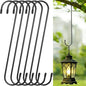 Large Garden S Hooks, 16 Inches Long Plant Hangers Outdoor, Metal Plant Hooks for Hanging Planters, Flower Baskets, Pots, Bird Feeders and Festival Decorations (SSL6)