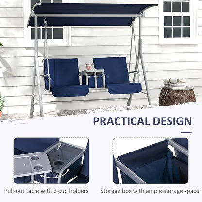Outsunny 2 Person Porch Swing - Image 4