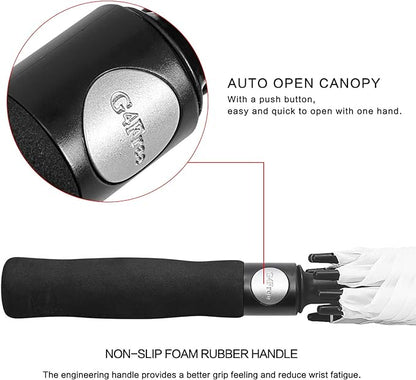 G4Free 47/54/62/68/72 Inch Automatic Open Golf Umbrella Oversize Extra Large Double Canopy Vented Windproof Waterproof Stick Umbrellas