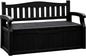 Flamaker 80 Gallon Storage Bench Outdoor Indoor, Durable All-Weather Seating with Hidden Storage, Lockable Deck Box for Garden, Patio, Poolside (Black)