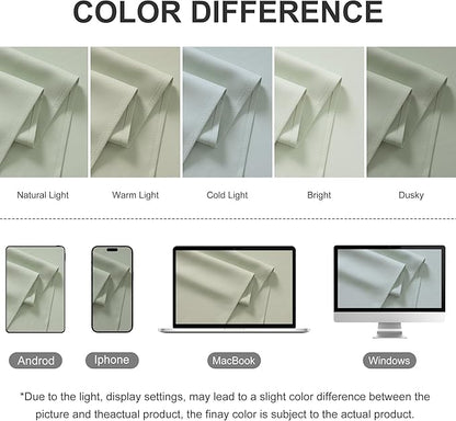 RYB HOME Extra Wide Outdoor Curtains for Patio Waterproof Heavy Duty Thermal Insulated in Summer Full Coverage Privacy for Gazebo, Cabana & Pergola, W100 x L90, Sage Green, 1 Panel