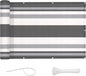 LOVE STORY Balcony Privacy Screen, 3'x10' Deck Shield Screen Fence Cover,UV Protection and Weather-Resistant,3 FT Height for Deck, Patio, Backyard, Outdoor Pool, Porch, Railing, Silver Grey White