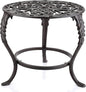 OwnMy Heavy Duty Cast Iron Plant Stand Vintage Iron Flower Pot Holder, Rustic Decorative Round Potted Plant Stand Rack, Indoor Outdoor Metal Plant Holder for Home Garden
