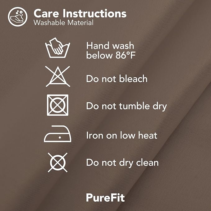 PureFit Outdoor Curtains for Patio Waterproof Weatherproof, UV and Fade Resistant Outside Curtains for Gazebo, Front Porch, Pergola, Sun Blocking Privacy Curtain, 100W x 108L inch, 1 Panel, Camel