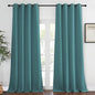 NICETOWN Bedroom Curtain Room Darkening Drapery 102 inches Length - Home Fashion Thermal Insulated Grommet Room Darkening Curtain for Living Room (Sea Teal, 1 Panel, 52 x 102 inches)