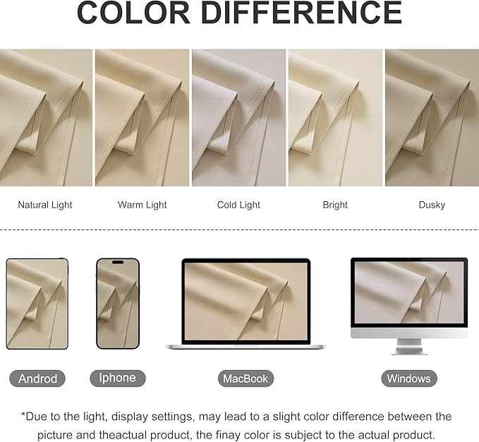 RYB HOME Extra Wide Outdoor Curtains for Patio Waterproof Heavy Duty Thermal Insulated in Summer Full Coverage Privacy for Porch, Cabana & Pool, W120 x L95, Biscotti Beige, 1 Panel