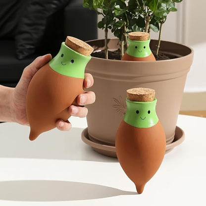 Ollas Plant Watering Globes. 2 Pcs Self Watering Planter Insert. Terracotta Ollas Plant Watering Devices. Ollas Self Watering Globes. Large Olla Watering Pot. Plant Lover Gifts