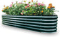 Gardmax Galvanized Raised Garden Bed, Lightweight Planter Boxes Outdoor with Easy Assembly, Large Garden Bed for Vegetables, Fruits, Flower Dark Green 8FT