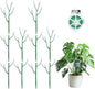 10 Pack Stackable Plant Supports Stakes, Sturdy Garden Trellis for Climbing & Vining Plants, Monstera, Pothos & Philodendron - Reusable Plant Stakes for Indoor & Outdoor Potted Plants