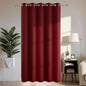 Joydeco Blackout Patio Sliding Door Curtains 108 Inches Long, Grommet Privacy Room Divider Curtains, Extra Wide Thermal Blackout Drapes for Bedroom Living Room (Burgundy Red, 70Wx108L, 1 Panel)